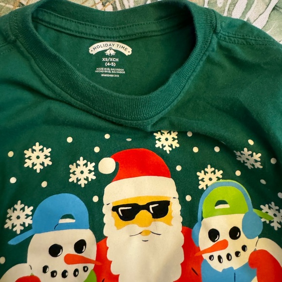 Lot of Christmas Shirt size 4/5 and fitted Target brand Dinosaur pajamas size 6 - Picture 3 of 6